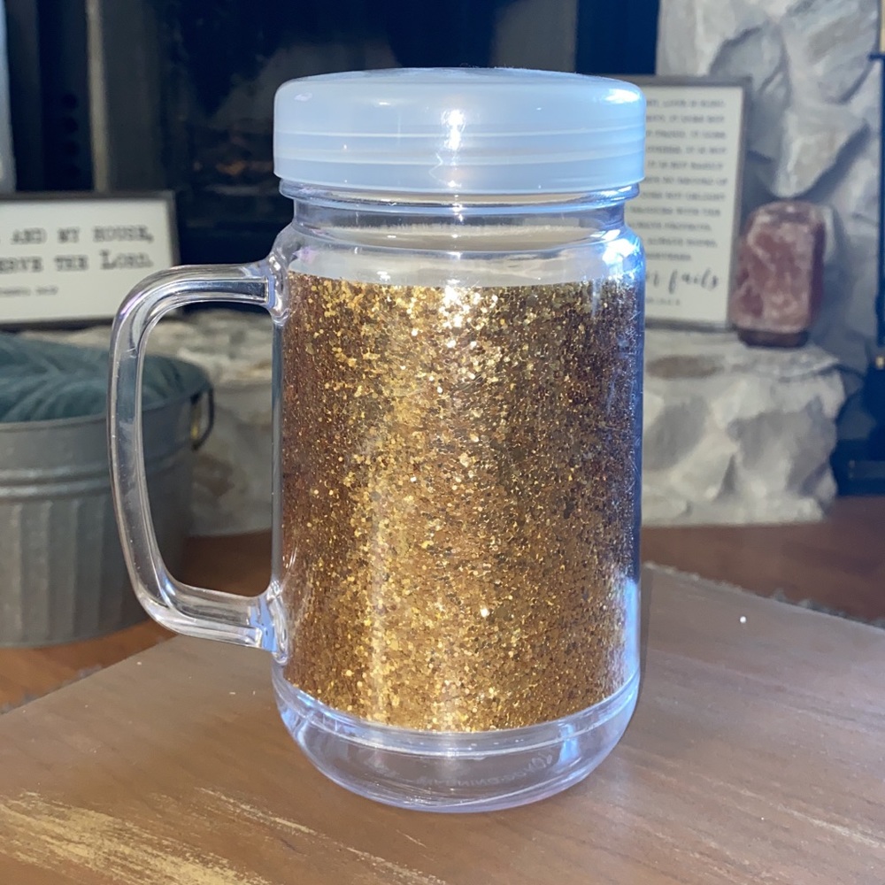 Glitter Mug w/ straw lid